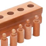 Klade z valji so zaznavni material. Za držanje posameznega valja mora otok uporabljati 3 prstni prijem, kar je zelo dobra priprava na pisanje. Otrok se uči